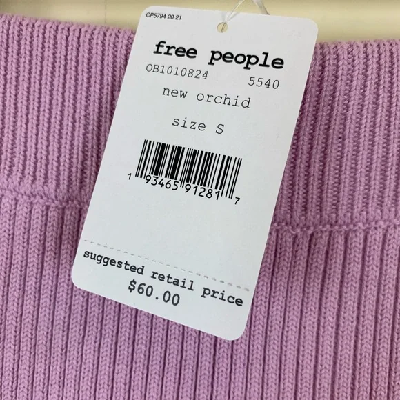 Free People Purple Solid Gold Skirt - Picture 6 of 7